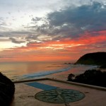 surfing vacation rental, Yoga deck complete with full sunset and ocean view